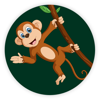 Monkey sticker